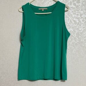Compliments by Erin London Emerald Green Sleeveless Camisole Stretch Tank Top L